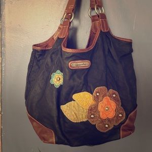 UnionBay purse with flowers on it